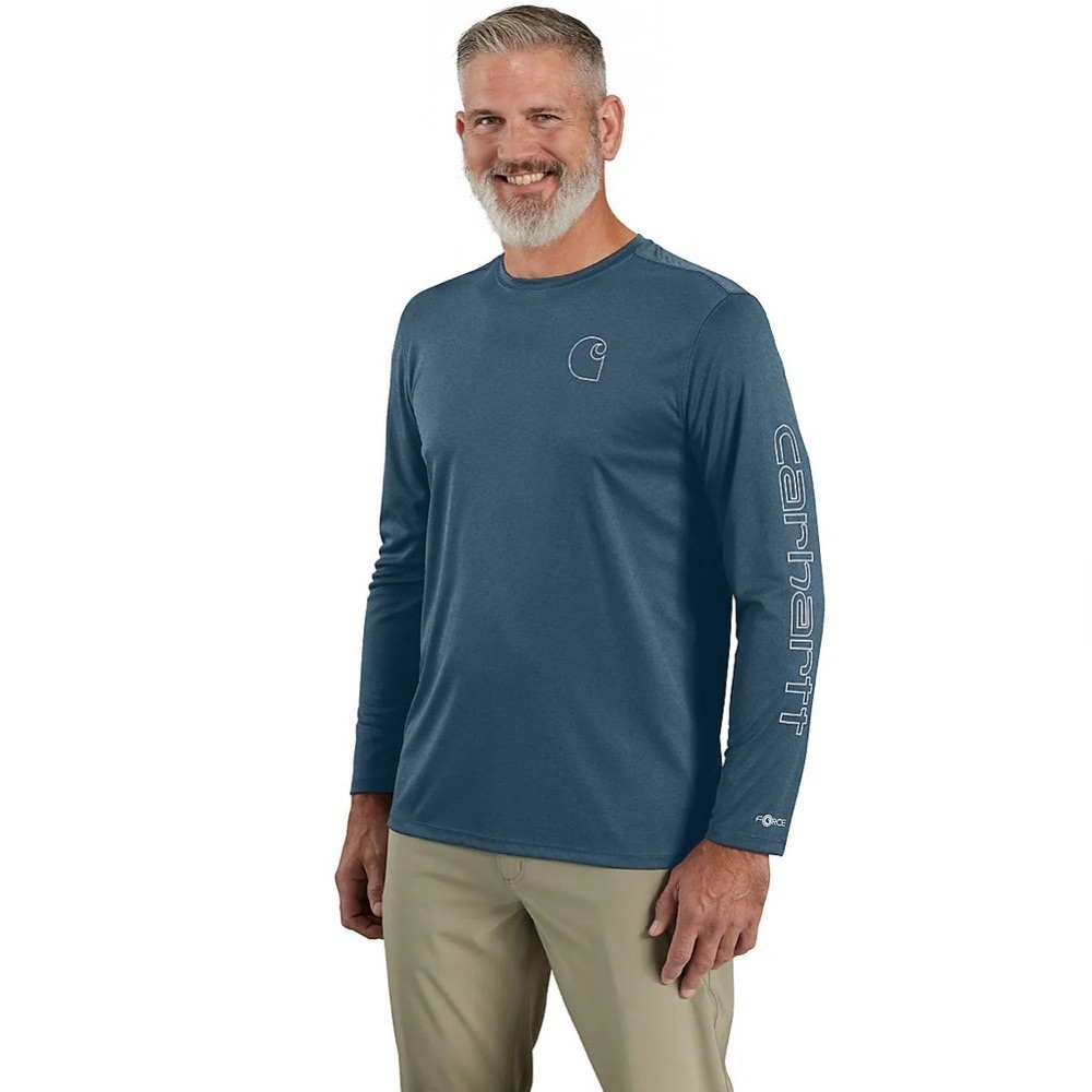 NWT Carhartt Men's Force Sun Defender Long Sleeve Shirt
